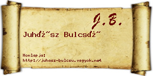 Juhász Bulcsú névjegykártya
